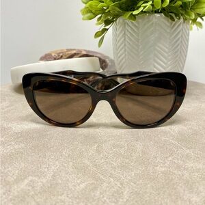 VERSACE VE4378 54MM Cat Eye Sunglasses Tortoise Brown Frame | New in Case